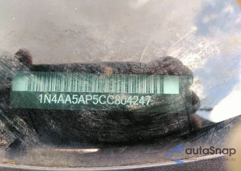 2012 Nissan Maxima 3.5 S from USA, damaged, VIN 1N4AA5AP5CC804247